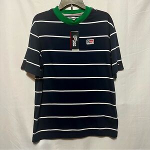 Tommy Hilfiger Men's Navy and White Striped Tee